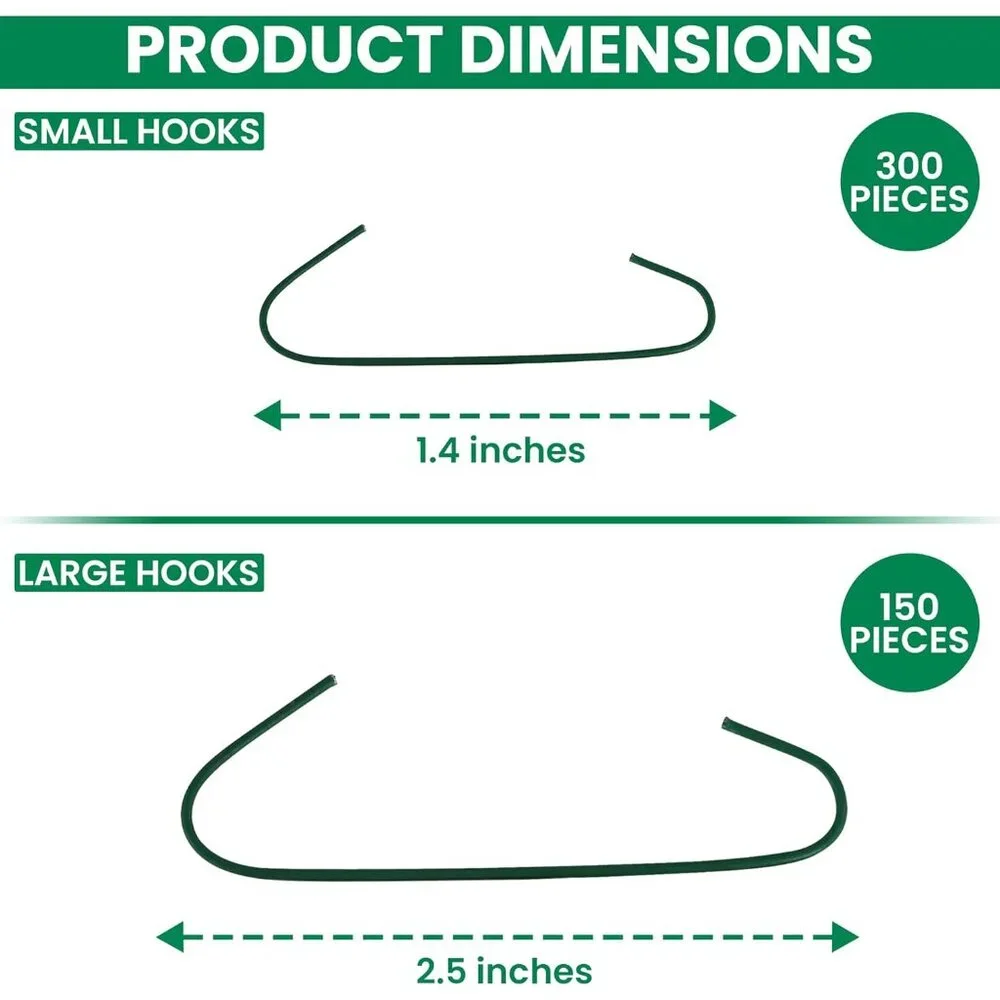 Durable Green Hooks for Christmas Trees – 450 Count Heavy-Duty Ornament Support